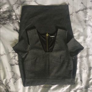 Express grey midi dress